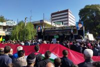 پافشاری بر شعار «مرگ بر آمریکا» در راهپیمایی ۱۳ آبان مراغه پافشاری بر شعار «مرگ بر آمریکا» در راهپیمایی ۱۳ آبان مراغه