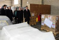 ارسال محموله ۷ تنی دارویی و تجهیزات پزشکی از تبریز به مناطق زلزله‌زده ترکیه