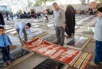 مراسم پرفیض دعای عرفه در گلزار شهدای وادی رحمت تبریز