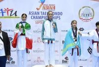 پینار لطفیزاده مدال نقره تکواندو آسیا را برای ایران به ارمغان آورد پینار لطفیزاده مدال نقره تکواندو آسیا را برای ایران به ارمغان آورد
