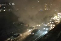 فیلم| حریق در اتوبان پاسداران تبریز فیلم| حریق در اتوبان پاسداران تبریز
