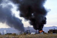 واحد تولیدی چسب در شهرک صنعتی عالی نسب بستان‌آباد دچار حریق شد