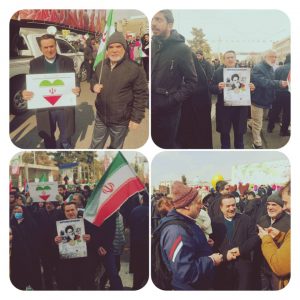 حضور دکتر ارسلان فتحی‌پور در راهپیمایی ۲۲ بهمن