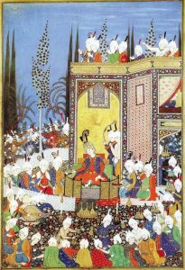 عید فطر تبریز ۵۲۵ سال پیش دارالحکومه صفوی در نگارگری سلطان محمد