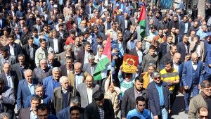 حمایت قاطع مردم تبریز از فلسطین در راهپیمایی روز جهانی قدس