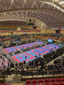 صدرنشینی آذربایجان شرقی در مسابقات قهرمانی لیگ کاراته وان‌ پسران